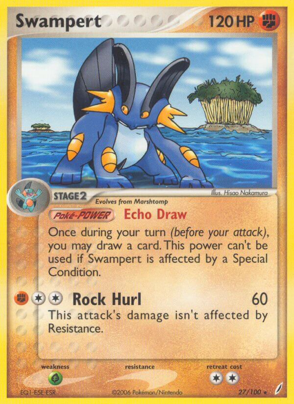 Swampert (27/100) (Theme Deck Exclusive) [EX: Crystal Guardians] | Cracking-Singles