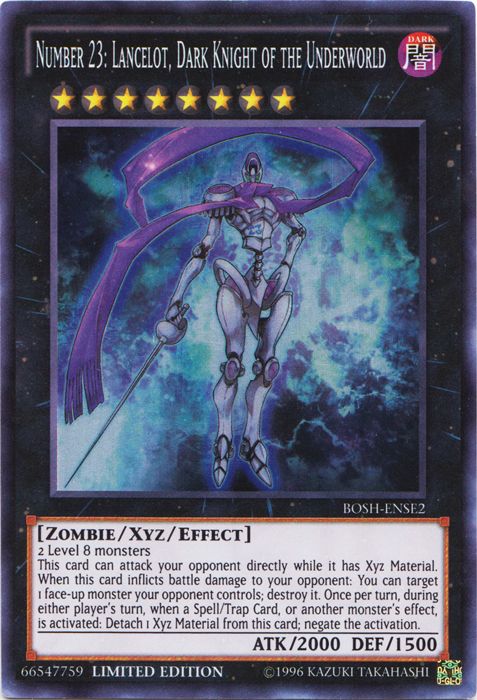 Number 23: Lancelot, Dark Knight of the Underworld [BOSH-ENSE2] Super Rare | Cracking-Singles