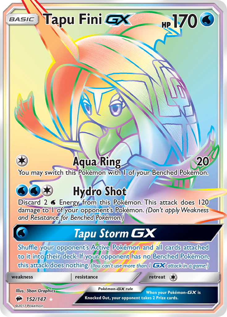 Tapu Fini GX (152/147) [Sun & Moon: Burning Shadows] | Cracking-Singles