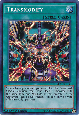 Transmodify [MP14-EN106] Secret Rare | Cracking-Singles