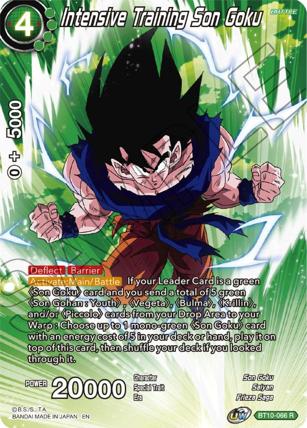 Intensive Training Son Goku (BT10-066) [Theme Selection: History of Son Goku] | Cracking-Singles