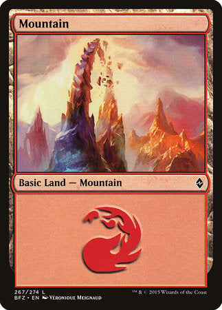 Mountain (267) [Battle for Zendikar] | Cracking-Singles