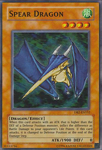 Spear Dragon [DB2-EN152] Super Rare | Cracking-Singles