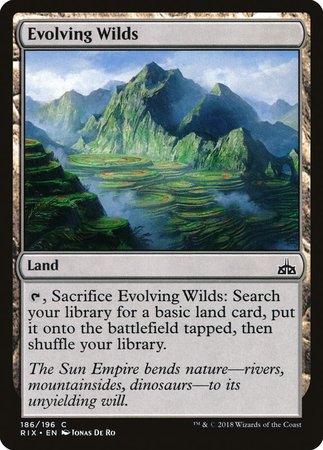 Evolving Wilds [Rivals of Ixalan] | Cracking-Singles