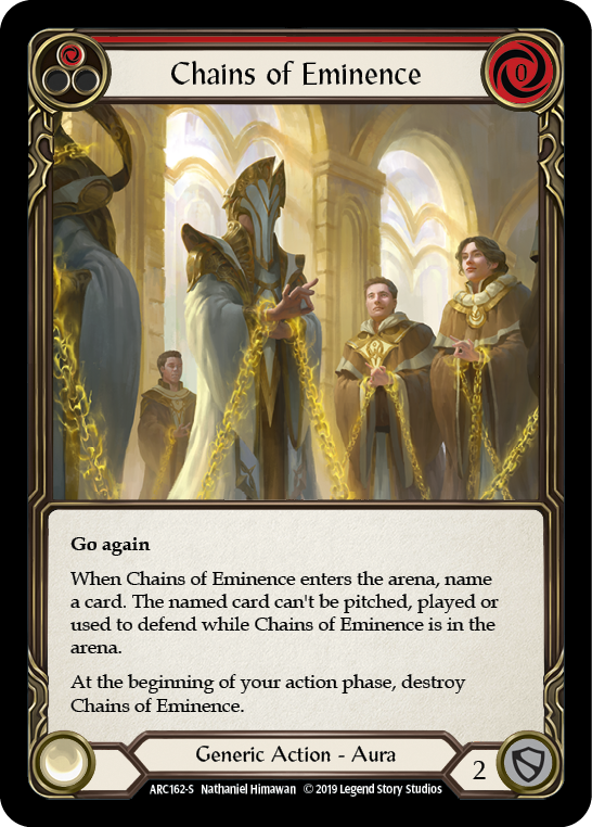 Chains of Eminence [ARC162-S] 1st Edition Rainbow Foil | Cracking-Singles