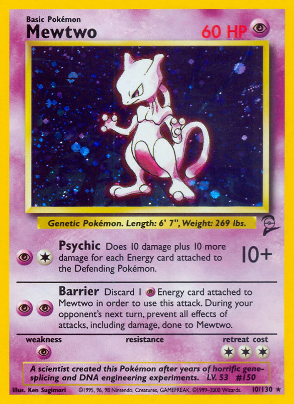 Mewtwo (10/130) [Base Set 2] | Cracking-Singles