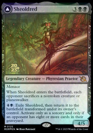 Sheoldred // The True Scriptures [March of the Machine Prerelease Promos] | Cracking-Singles