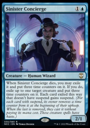 Sinister Concierge (Promo Pack) [Streets of New Capenna Commander Promos] | Cracking-Singles