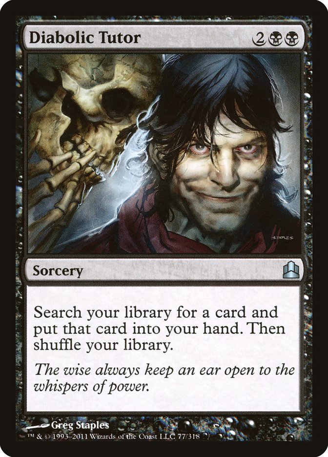 Diabolic Tutor [Commander 2011] | Cracking-Singles