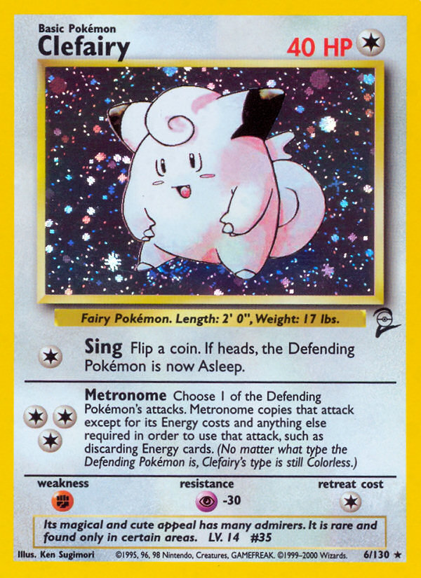 Clefairy (6/130) [Base Set 2] | Cracking-Singles