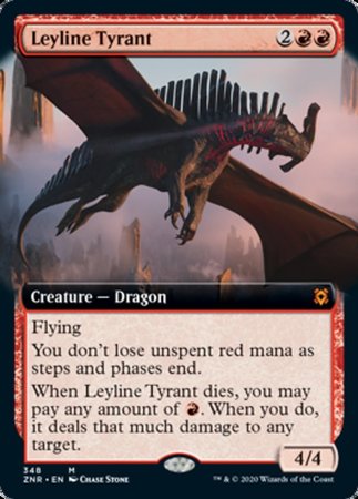 Leyline Tyrant (Extended Art) [Zendikar Rising] | Cracking-Singles