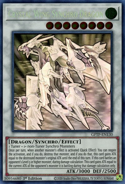 Crystal Wing Synchro Dragon [GFTP-EN130] Ghost Rare | Cracking-Singles