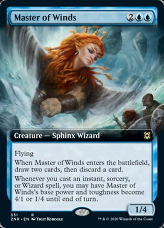 Master of Winds (Extended Art) [Zendikar Rising] | Cracking-Singles