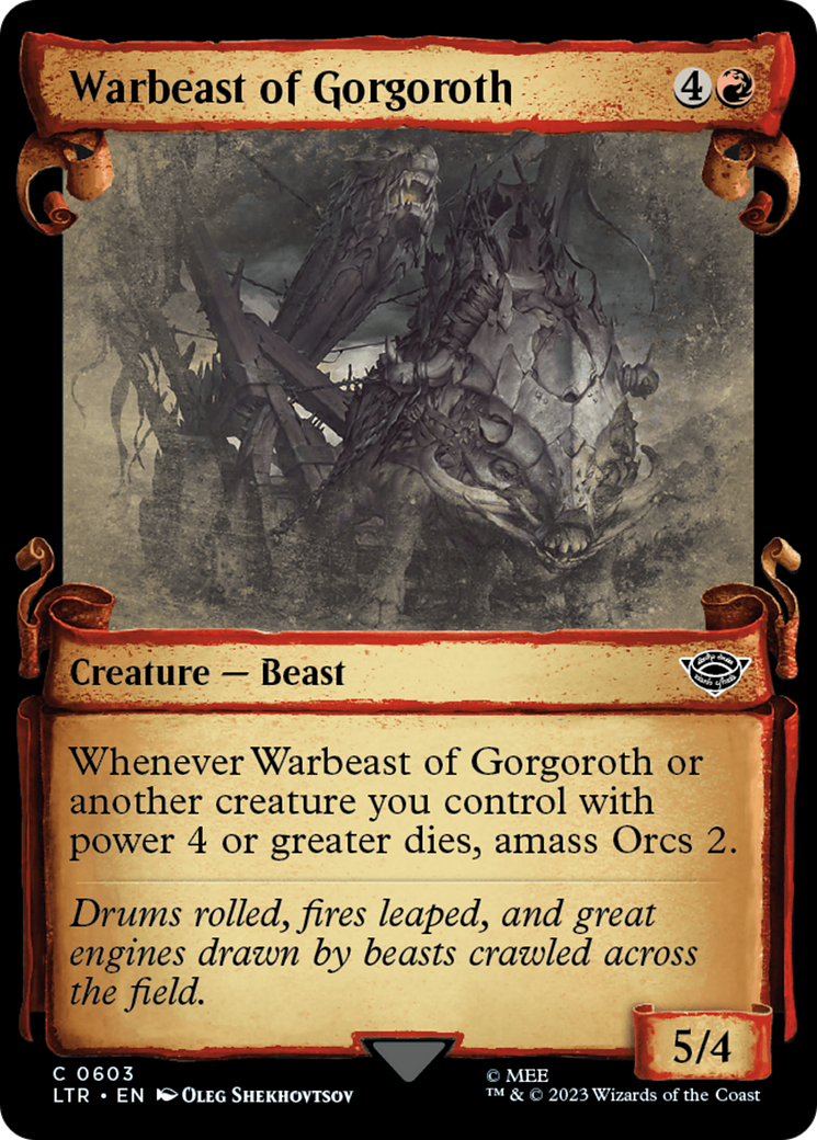 Warbeast of Gorgoroth [The Lord of the Rings: Tales of Middle-Earth Showcase Scrolls] | Cracking-Singles