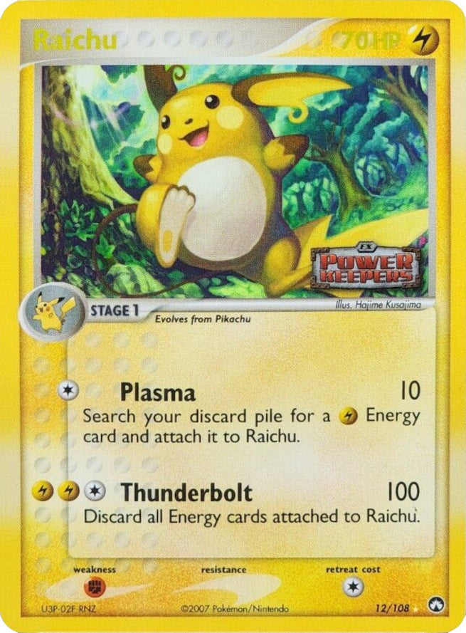 Raichu (12/108) (Stamped) [EX: Power Keepers] | Cracking-Singles