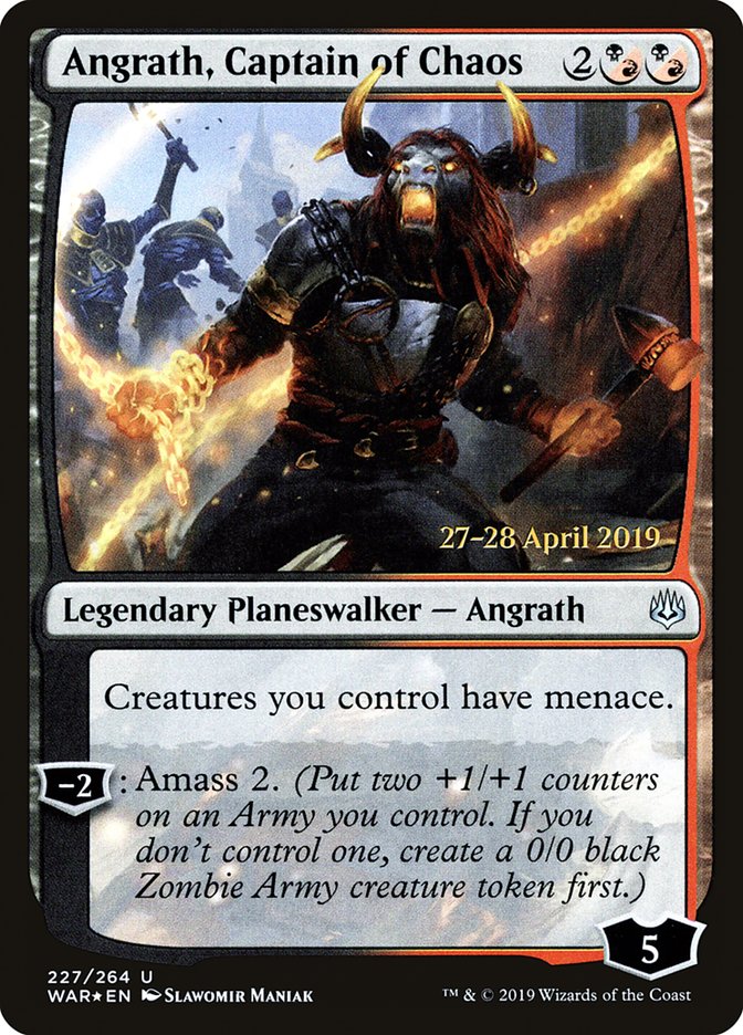 Angrath, Captain of Chaos  [War of the Spark Prerelease Promos] | Cracking-Singles