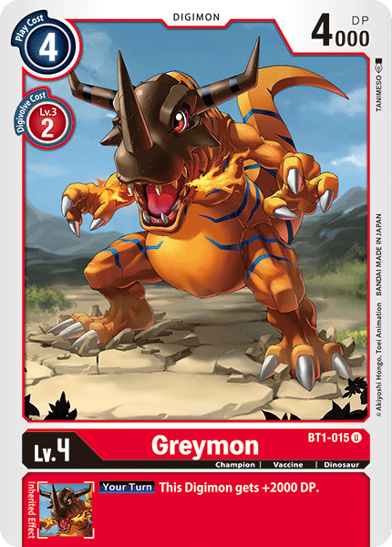 Greymon [BT1-015] [Release Special Booster Ver.1.0] | Cracking-Singles