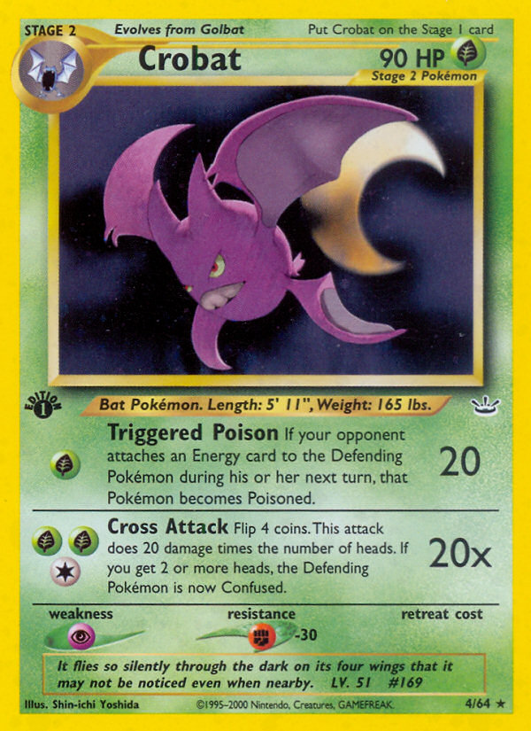 Crobat (4/64) [Neo Revelation 1st Edition] | Cracking-Singles