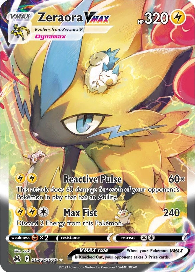 Zeraora VMAX (GG42/GG70) [Sword & Shield: Crown Zenith] | Cracking-Singles