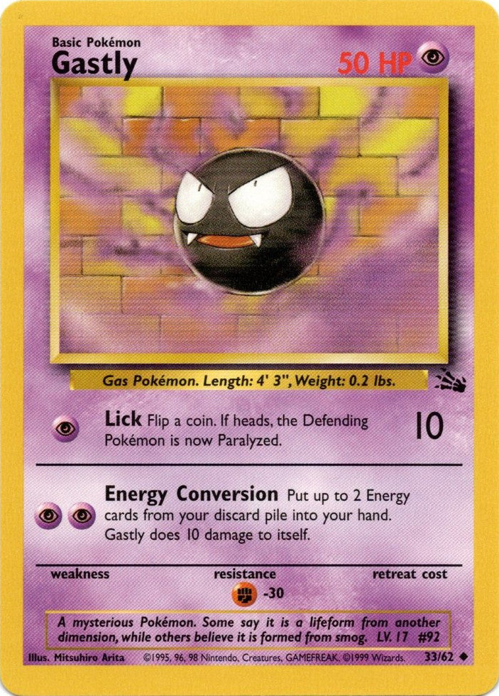 Gastly (33/62) [Fossil Unlimited] | Cracking-Singles