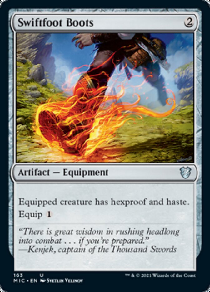 Swiftfoot Boots [Innistrad: Midnight Hunt Commander] | Cracking-Singles