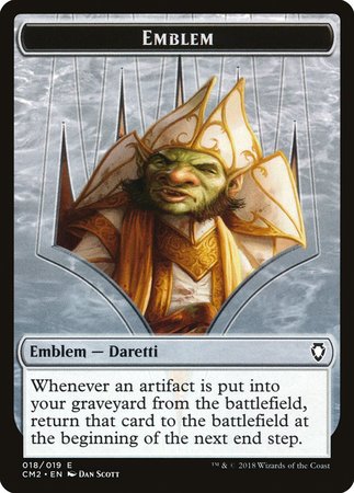 Emblem - Daretti, Scrap Savant [Commander Anthology Volume II Tokens] | Cracking-Singles