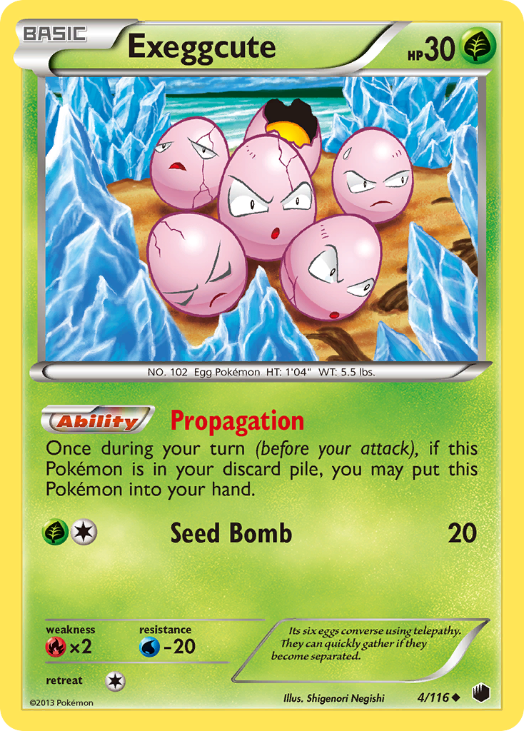 Exeggcute (4/116) [Black & White: Plasma Freeze] | Cracking-Singles