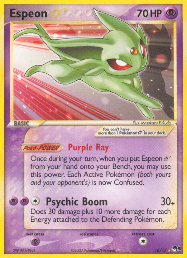 Espeon Star (16/17) [POP Series 5] | Cracking-Singles