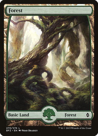 Forest (270) - Full Art [Battle for Zendikar] | Cracking-Singles