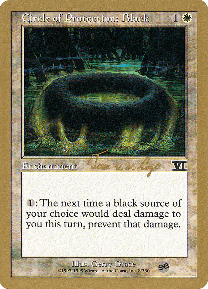 Circle of Protection: Black (Tom van de Logt) (SB) [World Championship Decks 2000] | Cracking-Singles