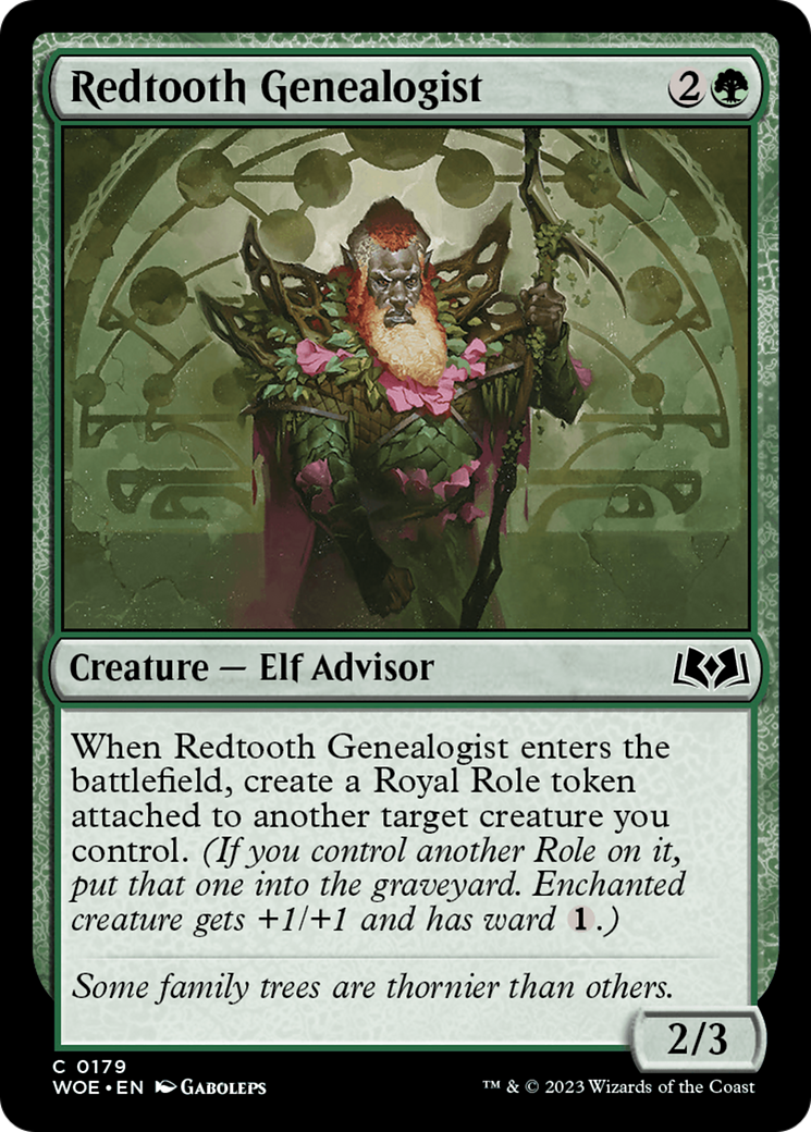 Redtooth Genealogist [Wilds of Eldraine] | Cracking-Singles