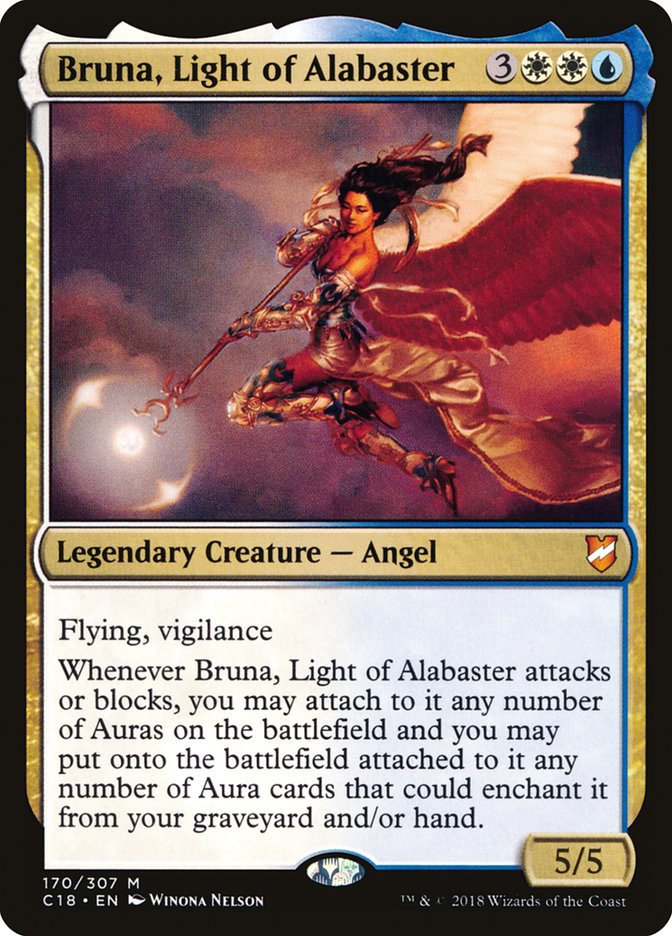 Bruna, Light of Alabaster (Oversized) [Commander 2018 Oversized] | Cracking-Singles