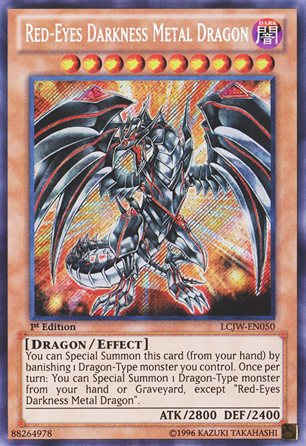 Red-Eyes Darkness Metal Dragon [LCJW-EN050] Secret Rare | Cracking-Singles