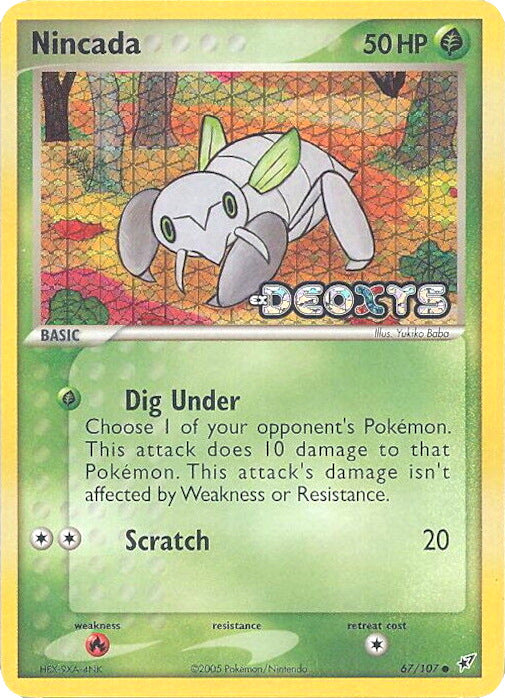 Nincada (67/107) (Stamped) [EX: Deoxys] | Cracking-Singles