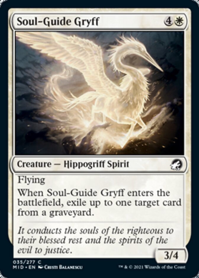 Soul-Guide Gryff [Innistrad: Midnight Hunt] | Cracking-Singles