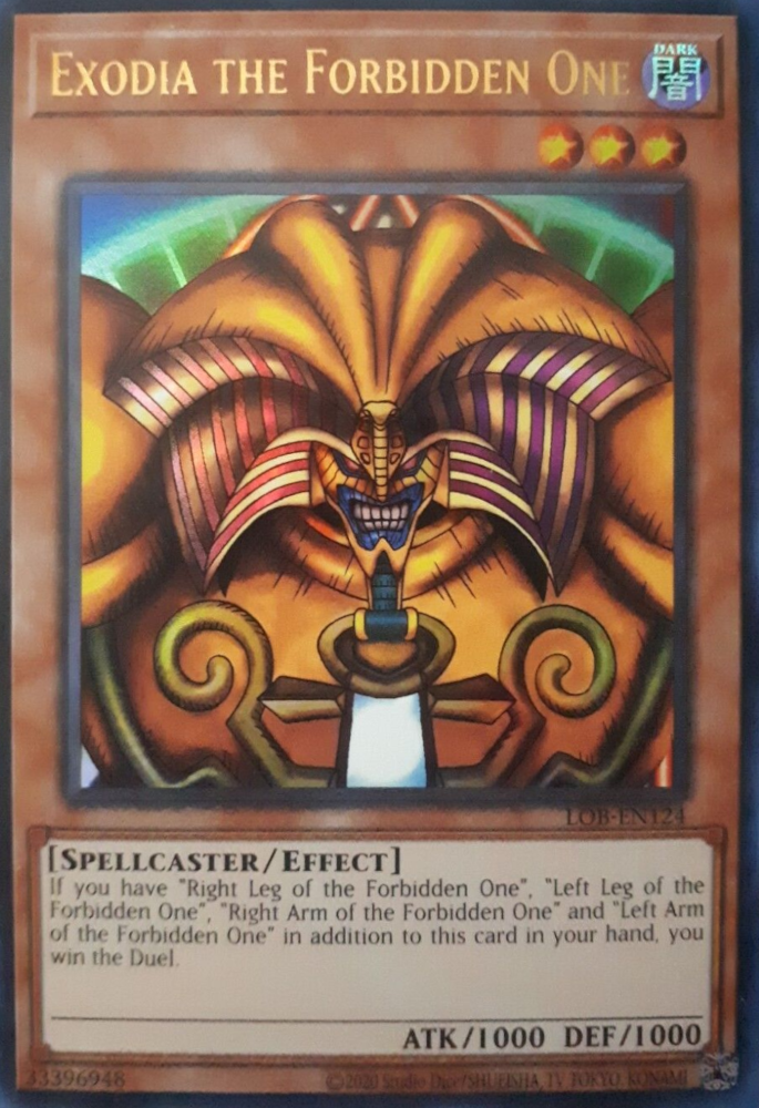 Exodia the Forbidden One (25th Anniversary) [LOB-EN124] Ultra Rare | Cracking-Singles