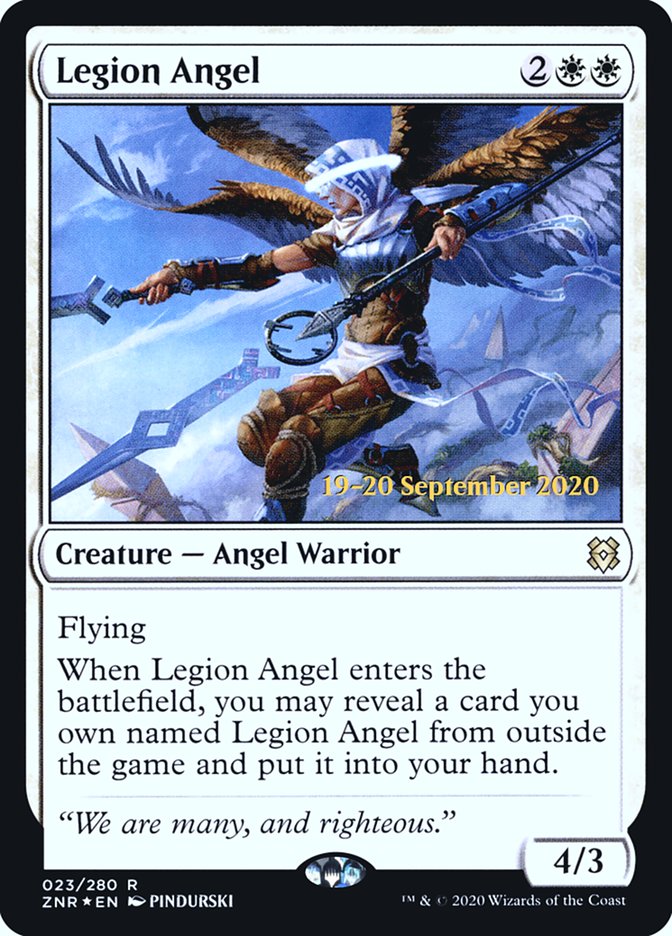 Legion Angel  [Zendikar Rising Prerelease Promos] | Cracking-Singles