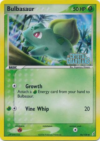 Bulbasaur (46/100) (Stamped) [EX: Crystal Guardians] | Cracking-Singles