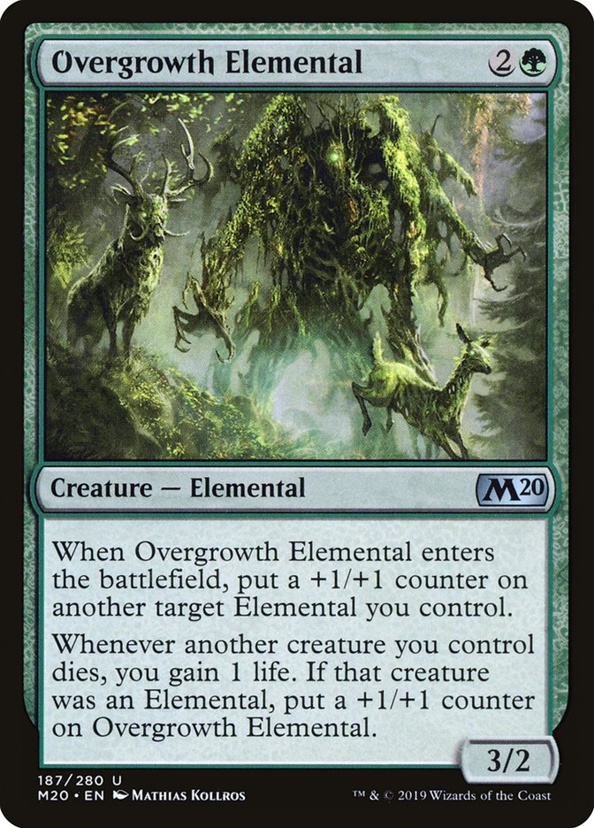 Overgrowth Elemental [Core Set 2020] | Cracking-Singles