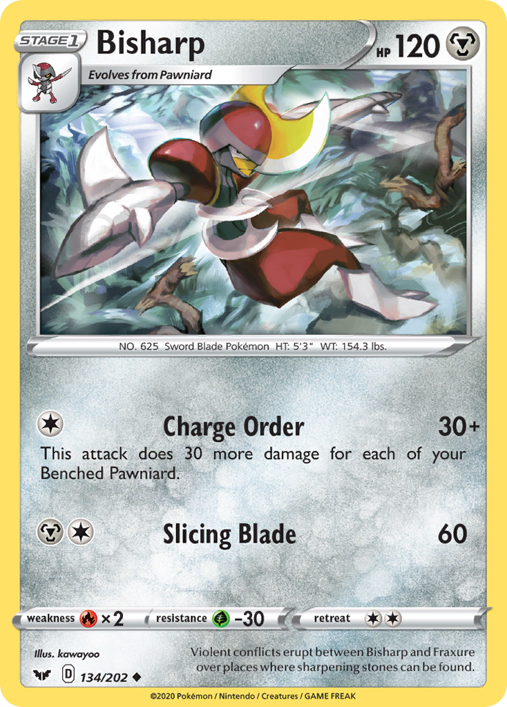 Bisharp (134/202) [Sword & Shield: Base Set] | Cracking-Singles