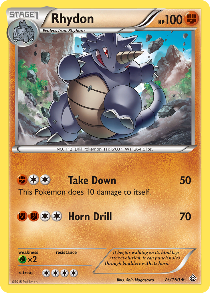 Rhydon (75/160) [XY: Primal Clash] | Cracking-Singles