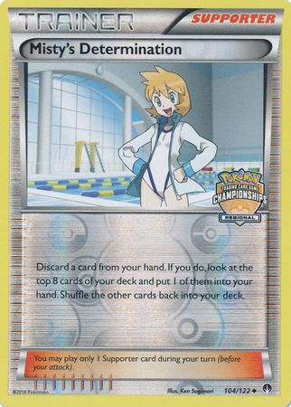 Misty's Determination (104/122) (Regional Championship Promo) [XY: BREAKpoint] | Cracking-Singles