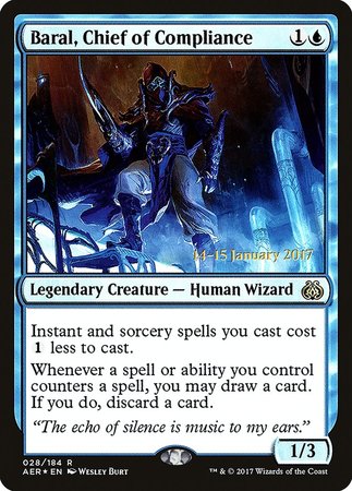 Baral, Chief of Compliance [Aether Revolt Prerelease Promos] | Cracking-Singles