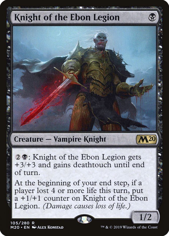 Knight of the Ebon Legion [Core Set 2020] | Cracking-Singles