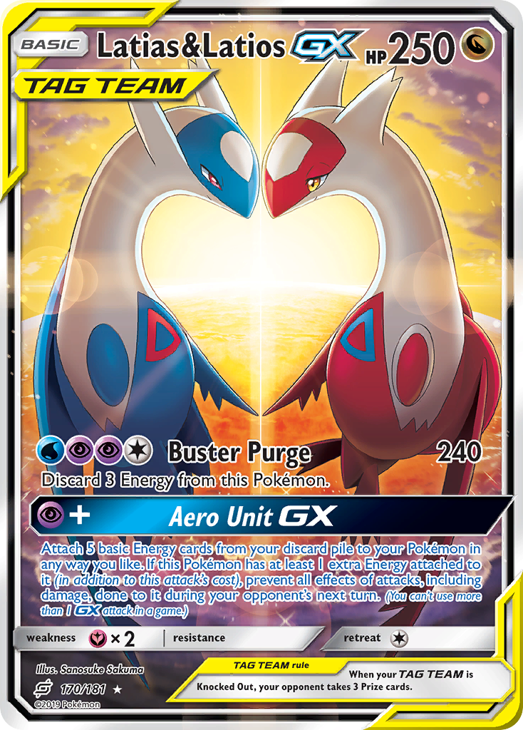 Latias & Latios GX (170/181) [Sun & Moon: Team Up] | Cracking-Singles