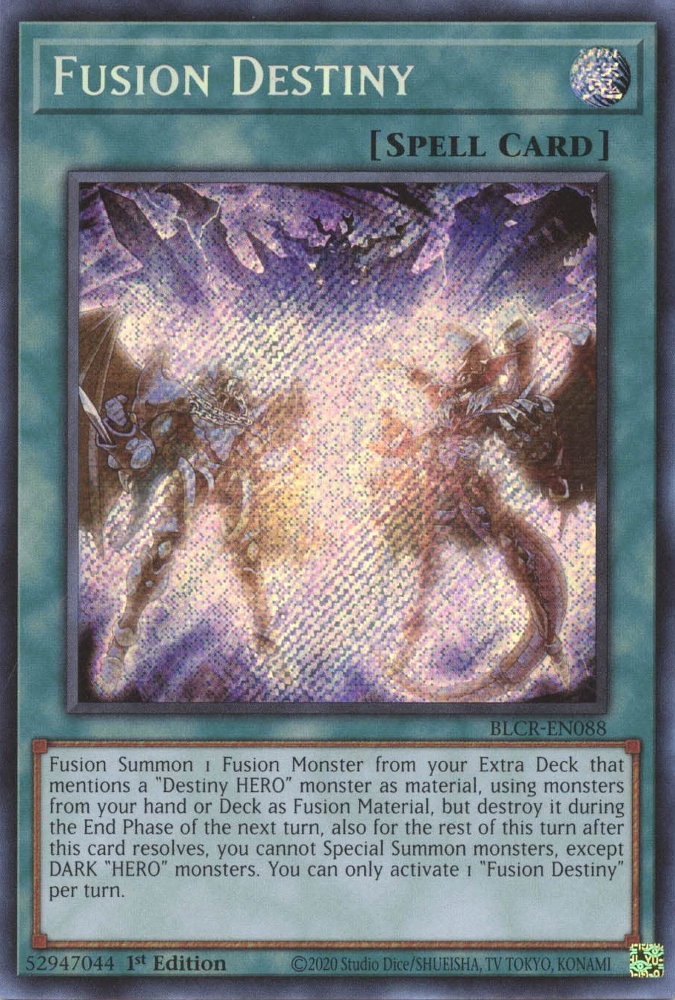 Fusion Destiny [BLCR-EN088] Secret Rare | Cracking-Singles