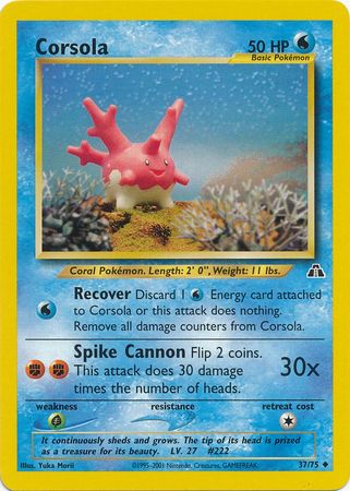 Corsola (37/75) [Neo Discovery Unlimited] | Cracking-Singles