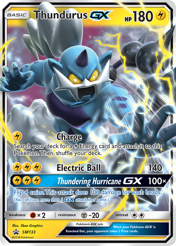 Thundurus GX (SM133) [Sun & Moon: Black Star Promos] | Cracking-Singles