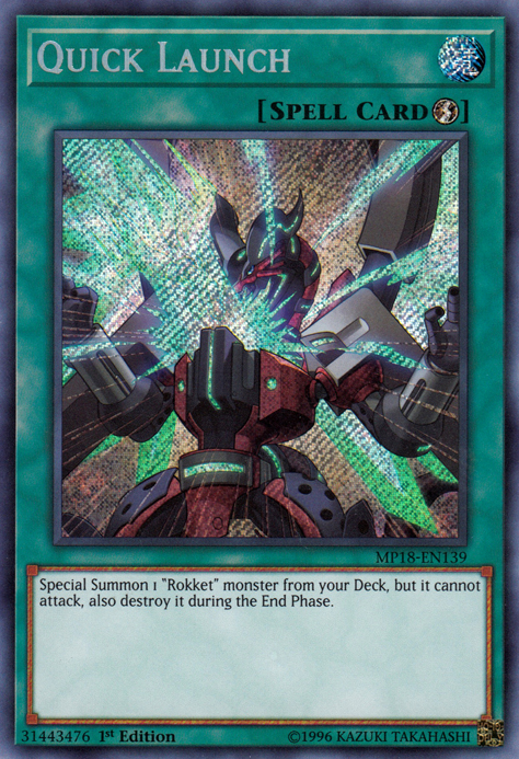 Quick Launch [MP18-EN139] Secret Rare | Cracking-Singles