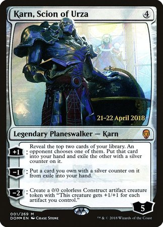 Karn, Scion of Urza [Dominaria Promos] | Cracking-Singles